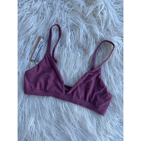 Skims Fits Everybody Triangle Bralette Beet Size Medium - Picture 4 of 8